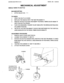 Page 21  
SEWINGMACHINEDIV.20MODEL385.11206300 
MECHANICALADJUSTMENT 
NEEDLETIMINGTOSHUnLE 
MACHINESETTING 
1.STITCHSELECTOR:l• 
TOCHECK: 
1.OPENTHESHU-I-I-LECOVER. 
2.REPLACETHENEEDLEWITHTHETESTPIN#68368A. 
3.REMOVETHESHUFFLEHOOKANDINSERTTHERADIALTIMINGGAUGE#68366B 
ONTOTHESHUI-ILEDRIVER. 
4.TURNTHEHANDWHEELTOWARDYOUBYHANDUNTILTHENEEDLEBARREACHES 
ITSLOWESTPOSITION. 
5.THETIPOFTHETESTPIN#68368ASHOULDBEINBETWEENTHE-13NOVERTICAL 
LINESENGRAVEDONTHERADIALTIMINGGAUGE#68366B. 
ADJUSTMENTPROCEDURE:...