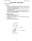 Page 24  
SEWINGMACHINEDIV.20MODEL385.11206300 
MECHANICALADJUSTMENT 
MOTORBELTTENSION 
TOCHECK: 
1.TOOTIGHTORTOOLOOSEMOTORBELTTENSIONMAYCREATEBELTNOISE 
ANDALSOTOOTIGHTMOTORBELTTENSIONCANCAUSETHEMACHINETORUN 
SLOWANDWILLOVERLOADTHEMOTOR. 
TOOLOOSEMOTORBELTTENSIONMAYCAUSEJUMPINGOFTHEBELTTEETH 
ONTHEMOTORPULLEY. 
2.THECORRECTMOTORBELTTENSIONISTHATTHEDEFLECTIONOFMOTOR 
BELTISABOUT7MM(0.28)-9MM(0.36)WHENPUSHINGTHEMOTORBELT 
BYFINGERATABOUT300GRAMSLOAD. 
ADJUSTMENTPROCEDURE: 
1.REMOVETHEFRONTCOVER.(SEEPAGE9.)...