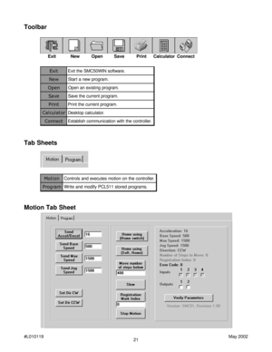 Page 2121 #L010119May 2002
Toolbar
Exit New Open Save Print Calculator Connect
t i x E. e r a w t f o s N I W 0 5 C M S e h t t i x E
w e N. m a r g o r p w e n a t r a t S
n e p O. m a r g o r p g n i t s i x e n a n e p O
e v a S. m a r g o r p t n e r r u c e h t e v a S
t n i r P. m a r g o r p t n e r r u c e h t t n i r P
r o t a l u c l a C. r o t a l u c l a c p o t k s e D
t c e n n o C. r e l l o r t n o c e h t h t i w n o i t a c i n u m m o c h s i l b a t s E
Tab Sheets
n o i t o M. r e l l o r t...