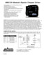 Page 1#L010053MBC100 Modular Bipolar Chopper Driver
· Bipolar Chopper Driver with Selectable Output Current
   from 200mA to 1A
· Half-step and Full-step Operation
· Automatic Standstill Current Reduction
· Two User-selectable Standstill Current Reduction Options:
66% and 33%
· ON/OFF Input to Control Motor without Powering Down
   the Driver
· Unit Operates From a Single, 8VDC - 40VDC Supply
· Clock Indicator Allows Visual Confirmation
   that Step Signals are Being Received
· DB9 Connectors for Inputs and...