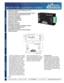 Page 1FEATURES
DESCRIPTION
910 East Orangefair Ln.  Anaheim, CA 92801     Tel. (714) 992-6990      Fax. (714) 992-0471     www.anaheimautomation.com
DIMENSIONS
The MDC151-012601 driver is designed 
to drive DC brushless motors at currents 
of up to 60A (peak) and 12V.  Using hall 
sensor feedback, a constant velocity 
mode can be selected.  The driver is 
protected against over current (cycle-by-
cycle or latched), hall sensor error and 
under voltage.  When an error occurs, 
a fault light notifies the user....