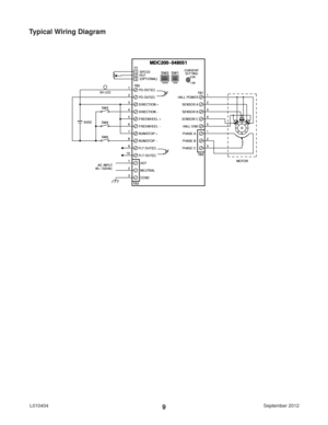 Page 9September 2012 L0104049
Typical Wiring Diagram 