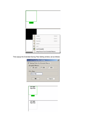 Page 43
 
 
Then popup the Extended Saving Files Setting window, set as follows: 
 
 
  
