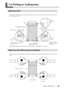 Page 141139Chapter 7 Specifications
7-2 Printing or Cutting Area
Maximum Area
The  printing  or  cutting  area  along  the  horizontal  plane  (the  direction  in  which  the  carriage  moves)  is  determined  by  the 
position of the pinch rollers. 
*Margin length required by the media take-up and feed systems is approximately 1,100 mm (43 in.) 
Maximum Area When Using Crop Marks
When crop marks are used, the printing or cutting area is reduced from the maximum area by an amount equal to the crop 
marks....