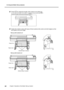 Page 523-2 Using the Media Take-up System
50Chapter 3 Operation of the Media Take-up System
Pressto adjust the length of the media to be pulled out.
You can adjust the length of the media in 10-millimeter steps by pressing. 
(To pull out media continuously, hold down
. )
Fasten the media in place with tape at three locations (the center and both edges) so that 
the media is not at an angle. 
Take-up with outward curl 
Take-up with inward curl 
Fasten first. 
Paper tube Adhesive tape (3 places)
Fasten first....