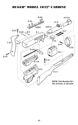 Page 40RUGER®MODEL 10/22®CARBINE
41   