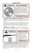 Page 12WARNING – AMMUNITION
Death, serious injury, and damage can
result from the use of wrong
ammunition, bore obstructions,
powder overloads, or incorrect
cartridge components. 22 cases are
very thin and sometimes split when
fired. Always
wear shooting glasses
and hearing protection.
IMPROPER AMMUNITION
DESTROYS GUNS
AMMUNITION
The RUGER®10/22®CARBINE and 10/22 RIFLEare chambered for,
and designed to properly function with, only the 22 caliber Long Rifle rimfire
cartridge, standard, high velocity, or...