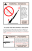 Page 12So that the rifle can be used as a single loader, it
will fire whether or not a magazine is in the gun
if a cartridge is chambered. Removing magazine
does not unload rifle! To unload, first remove
magazine, then pull slide to rear, eject chambered
cartridge, and visually inspect chamber. The safety
should always be in the “on” (safe) position when
loading or unloading the rifle.Keep safety “on”.
GUN WILL FIRE WITH
“MAGAZINE” OUT
13
If dropped or
struck with the
safety “off”, the
rifle may fire.
Keep...