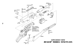 Page 3536
EXPLODED VIEW
RUGER®
MODEL NINETY-SIX 