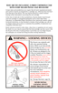 Page 5This firearm was originally sold
with a key-operated locking
device. While it can help provide
secure storage for your unloaded
firearm, any locking device can
fail. All guns are designed to fire
if they are loaded and the trigger
is pulled. Therefore, never install
the locking device inside the
trigger guard or in any way that
it can possibly pull the trigger!
Do not leave the keys in the lock.
The ultimate responsibility for
secure storage of any firearm
must depend upon its owner and
his or her...