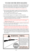 Page 13The bolt automatically opens
and shuts quickly while firing.
Keep face and hands away from
it. Hot brass and powder gas is
ejected quickly and can burn
you. The rifle should be fired
from the right shoulder.
Always wear shooting glasses
and hearing protectors.
BOLT OPENS FAST–
HOT BRASS EJECTED
14
TO LOAD AND FIRE (WITH MAGAZINE)
Practice this important aspect of gun handling (with an unloaded rifle) until you
can perform each of the steps - described below - with skill and confidence. But
before you do...