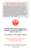 Page 46WHY NO WARRANTY CARD HAS BEEN
PACKED WITH THIS NEW RUGER FIREARM
The Magnuson-Moss Act (Public Law 93-637) does not require any
seller or manufacturer of a consumer product to give a written
warranty. It does provide that if a written warranty is given, it must be
designated as “limited” or as “full” and sets minimum standards for a
“full” warranty. Sturm, Ruger & Company, Inc. has elected not to
provide any written warranty, either “limited” or “full”, rather than to
attempt to comply with the...