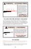 Page 15So that the rifle can be used as a single loader, it
will fire whether or not a magazine is in the gun
if a cartridge is chambered. Removing magazine
does not unload rifle! To unload, first
remove
magazine, thenpull bolt to rear, eject chambered
cartridge, and visually inspect chamber. The safe-
ty should always be in the “on” (safe) position
when loading or unloading the rifle.
GUN WILL FIRE WITH
MAGAZINE OUT
16
TO UNLOAD
WARNING:This sequence must be followed exactly as spelled out. Failure to do
so...