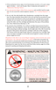 Page 21A cartridge can be “discharged” before it is cham-
bered if its primer receives a sharp blow. If a car-
tridge hangs up, jams, or binds when being cham-
bered or when being fed from the magazine into
the chamber, do not attempt to force it into the
chamber by pushing or striking the bolt.Any jam
or feeding problem is a signal to immediately stop
using the gun until it can be determined what is
wrong. Most failures of a cartridge to feed or to
chamber are caused by a damaged magazine,
improper gun...