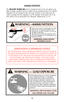 Page 1212
WARNING —AMMUNITION
IMPROPER AMMUNITION
DESTROYS GUNS
AMMUNITION (CARTRIDGES) NOTICE
WE SPECIFICALLY DISCLAIM RESPONSIBILITY FOR ANY DAMAGE
OR INJURY WHATSOEVER OCCURRING IN CONNECTION WITH, OR
AS THE RESULT OF, THE USE IN RUGER PISTOLS OF FAULTY, OR
NONSTANDARD, OR “REMANUFACTURED” OR HANDLOADED
(RELOADED) AMMUNITION, OR OF CARTRIDGES OTHER THAN
THOSE FOR WHICH THE FIREARM WAS ORIGINALLY CHAMBERED.
Death, serious injury, and damage can result
from the use of wrong ammunition, bore
obstructions,...