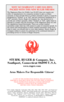 Page 44WHY NO WARRANTY CARD HAS BEEN
PACKED WITH THIS NEW RUGER FIREARM
The Magnuson-Moss Act (Public Law 93-637) does not require any
seller or manufacturer of a consumer product to give a written
warranty. It does provide that if a written warranty is given, it must be
designated as “limited” or as “full” and sets minimum standards for a
“full” warranty. Sturm, Ruger & Company, Inc. has elected not to
provide any written warranty, either “limited” or “full”, rather than to
attempt to comply with the...
