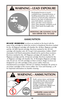 Page 9Discharging firearms in poorly
ventilated areas, cleaning firearms, or
handling ammunition may result in
exposure to lead and other substances
known to the state of California to
cause birth defects, reproductive
harm, and other serious physical
injury. Have adequate ventilation at all
times. Wash hands thoroughly after
exposure.
SHOOTING OR CLEANING GUNS
MAY EXPOSE YOU TO LEAD
10
WARNING – LEAD EXPOSURE
AMMUNITION
RUGER®REDHAWK® revolvers are marked on the barrel with the
name of the cartridge for which...