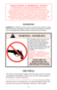 Page 1011
AMMUNITION (CARTRIDGES) NOTICE
WE SPECIFICALLY DISCLAIM RESPONSIBILITY FOR
ANY DAMAGE OR INJURY WHATSOEVER OCCURRING IN
CONNECTION WITH, OR AS THE RESULT OF, THE USE IN THE
REDHAWK REVOLVER OF FAULTY, OR NON-STANDARD, OR 
“RE-MANUFACTURED”, OR HAND LOADED (RELOADED)
AMMUNITION, OR OF CARTRIDGES OTHER THAN THOSE FOR
WHICH THE FIREARM WAS ORIGINALLY CHAMBERED.
HANDLING
CARRYING:The Redhawk revolver can be carried with all chambers loaded.
When the hammer and trigger are fully forward, the transfer-bar...