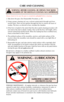 Page 1920
WARNING – LUBRICATION
CARE AND CLEANING
WARNING: BEFORE CLEANING, BE CERTAIN THAT BOTH
CHAMBERS OF THE SHOTGUN CONTAIN NO CARTRIDGES
Always check to be sure the gun is completely unloadedbefore cleaning.
1. Take down the gun. (See Disassembly Procedure, p. 19)
2. Using a proper cleaning rod, run a solvent-wetted patch through each bore
several times. Then run dry patches through the bore to remove all traces of
residue. The bore, as referred to here, includes the chamber.
3. If the bore is leaded to...