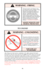 Page 15The ejector mechanism only ejects fired
shells. It does noteject live ammunition.
Do not rely upon the ejector mechanism
to unload the gun. Simply opening the
gun does not unload it. To unload, open
the gun smartly, manually remove the
cartridge,and visually check chamber to
be sur
ethe chamber is unloaded and
empty. See “Unloading Sequence”, p. 17.
MAKE SURE GUN
IS UNLOADED
16
WARNING – UNLOADING
After firing, move the top lever completely to the right, and pivot the barrel
downward to open the action...