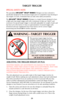 Page 28TARGET TRIGGER
SPECIAL SAFETY NOTE
The specialized RUGER®TRAP MODELShotgun you have selected is
specifically designed for the precision target sport of competitive trap shooting at
clay targets. As such, it demands that you take extra safety precautions.
The RUGER
®TRAP MODELShotgun is a target firearm designed to have
a light and crisp target trigger pull with a minimum of take-up (“slack”) and
overtravel. Its special target trigger is externally adjustable for weight of pull, and
has been set at the...