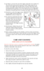 Page 2121 1
1. See Figure 4, and note the end of the trigger spring (the arrow marked “A”).
This end of the spring must be depressed so that it slides under the rear
portion of the trigger when the grip frame is forward. With all the above
springs and plungers aligned, fully mate the grip frame and cylinder frame
and install the five grip frame screws. Note that the long screw (XR01901)
should go in the grip frame hole on the gate side (Figure 4-B) of the revolver.
12. Hook the two ends of the trigger spring...