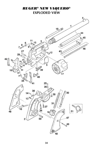 Page 3434
RUGER®NEW VAQUERO®
EXPLODED VIEW   