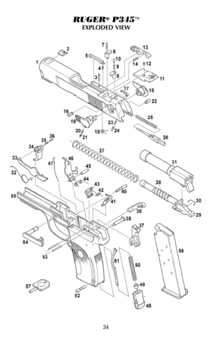 Page 3434
RUGER®P345TM
EXPLODED VIEW   