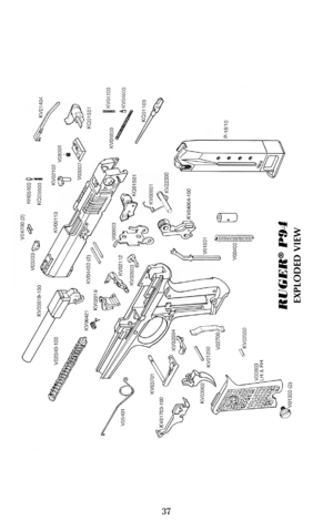 Page 3737
RUGER
®
P94
EXPLODED VIEW  