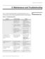 Page 71Maintenance and Troubleshooting
Vistage™ Series Flat-Panel Display Installation/Operation Manual 57 
PREL
IMINARY
5.1 
Troubleshooting TipsTable 5-1 provides some general guidelines for troubleshooting problems you may 
encounter with the V-50HD/V-63HD. If the suggested solutions fail to resolve the problem 
or if you encounter an issue not described here, please contact Runco Technical Support. 
5. Maintenance and Troubleshooting
Table 5-1. Troubleshooting Chart
Symptom Possible Cause(s)Solution
The...