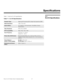 Page 69Runco CL-810 Series Owner’s Operating Manual 57 
PREL
IMINARY
7.1 
CL-810 Specifications
Table 7-1 lists the CL-810 specifications.  
7Specifications
Table 7-1. CL-810 Specifications 
Projector Type:Digital Light Processing (DLP), Single-Chip SuperOnyx DMD
Native Resolution:1280 x 720 (16:9)
Aspect Ratios:4:3, Letterbox, 16:9 Anamorphic, VirtualWide, Cinema, 
Virtual
 Cinema
Video Standards:NTSC, PAL, SECAM
DTV Compatibility:480p, 576p, 720p, 1080i
Scan Frequency:Horizontal: 15 - 80 kHz 
Vertical: 50 -...