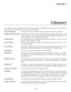 Page 100Appendix A
This appendix defines the specific terms used in this manual as they apply to this projector. Also included are
other general terms commonly used in the projection industry.
Active Line TimeThe time, inside one horizontal scan line, during which video is generated.
Ambient Light RejectionThe ability of a screen to reflect ambient light in a direction away from the line
of best viewing. Curved screens usually have good ambient light rejection. Flat
screens usually have less ambient light...