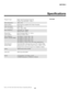 Page 93
85Runco VX-40d/-50d/-60d/-80d Owner’s Operating Manual
Specifications
SECTION 6
➤ VX-40dProjector Type: Digital Light Processing™ (DLP™),  
3-Chip, 16:9 Darkchip2™ DMD™
Native Resolution:1280 x 720
Aspect Ratios:Determined by supplied DHD Video Processor
Video Standards: NTSC, PAL
DTV Compatibility:480p, 720p, 1080i
Scan Frequency: Horizontal: 15 – 120kHz 
 
Vertical: 23.97 – 150Hz
Picture Size
 
(16:9 screens) Recommended Width: 72 – 192 in. 
Maximum Width: 300 in.
Throw Distance 
 
(Factor x Screen...