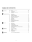 Page 3TABLE OF CONTENTS
Section ContentsPage
Introduction1.1 The VX-4c/VX-6c Projector  . . . . . . . . . . . . . . . . . . . . . . . . . . . . . . . . . . . . . . . 1-1
1.2 Anamorphic Lens  . . . . . . . . . . . . . . . . . . . . . . . . . . . . . . . . . . . . . . . . . . . . . . . 1-2
1.3 Components . . . . . . . . . . . . . . . . . . . . . . . . . . . . . . . . . . . . . . . . . . . . . . . . . . . . 1-3
1.4 Purchase Record and Servicing  . . . . . . . . . . . . . . . . . . . . . . . . . . . . . . . . . ....