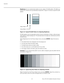 Page 54Operation
40 Runco RS-440 Installation/Operation Manual
PREL
IMINARY
Brightness: On your external test pattern source, select a PLUGE pattern. (PLUGE is an 
acronym for “Picture Line-Up Generation Equipment.”) 
Figure 4-2 shows a typical PLUGE 
pattern.
Figure 4-2. Typical PLUGE Pattern for Adjusting Brightness
PLUGE patterns vary but generally consist of some combination of black, white and gray 
areas against a black background. The example above includes two vertical bars and four 
shaded boxes....