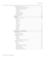 Page 9Table of Contents
Runco SC-1 Owner’s Operating Manual ix 
PREL
IMINARY
Calibrating Projector Input 2 (DVI)  ............................................................................... 54
TheaterMaster Remote Control Functions ............................................................. 56
Navigating the Projector Menus ............................................................................ 57
Channel Setup...