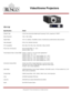 Page 1VideoXtreme Projectors
VX-11d
Specification Detail
Projector Type 3-chip Texas Instruments Digital Light Processing™ (DLP), SuperOnyx™ DMD™
Native Resolution 1920 x 1080 (1080p)
Aspect Ratios 16:9, 4:3, Letterbox, VirtualWide, Cinema, VirtualCinema as determined by video processor
Video Standards NTSC, PAL, SECAM, CEA-861D
DTV Compatibility 480i, 480p, 576i, 576p, 720p, 1080i 50/60, 1080p, 24/50/60
Picture Size (16:9 Screens) Recommended Width: 72 - 120 in. 
Maximum Width: 180 in.
Throw Distance Factor x...