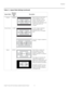 Page 45Operation
Vistage™ Series Flat-Panel Display Installation/Operation Manual 31 
PREL
IMINARY
Cinema CINEMA Select Cinema to view 2.35:1 
source material on a 16:9 
screen. The upper and lower 
portions of the screen are 
masked, but the geometry of the 
active image area is not 
changed.
Virtual Cinema V-CINE A 2.35:1 image is stretched 
anamorphically in both 
directions to fill a 16:9 display 
area. 
The 2.35:1 image is cropped on 
all sides. 
Native NATIVE Select Native to display the 
source signal in...