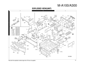 Page 9Parts with the exploded numbers larger than 700 are not supplied.  
613
615
601
Fx2
Fx2Gx2
Gx2Hx2
x6F
Fx2
Fx2
Fx2
Fx2 F
F
F
F F
Hx2
Hx2
Gx2
Cx2 Gx2
 X07
(D/4)
 X07
(C/4) X07
(B/4) X11
(D/4)
 X11
(C/4)
 X07-2920-22
          (A/4)
 X11
(B/4)   X11-3770-22   
Fx3  Gx2
Fx2
Fx2
Fx3J
Ex16Fx2 Gx2
Gx2 Gx2J
J K J
Gx2Gx2GG
G
745 G
D
J D
D
C
G GG
G
G
G
AG
704 F
F
F
F
617
632614
 643   
627x2  
627x2  
630629
624636
628x2
630
702
755x2
746
706
752752
635
746
630x4
620
609 640
603608
605
721
733734
733
746
746 756...