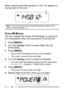 Page 10692
When narrow band FM operation is ON, ÒNÓ appears in
the top right of the LCD.
Note:  You can store the narrow band FM operation status to thememory channels {page 41}.
POWER-ON MESSAGE
You can change the Power-ON Message (a maximum
of 6 characters) when the transceiver is turned ON.
1Press [MENU].
2Turn the Tuning control to select Menu No. 26
(P.ON.MSG).
3Press [MENU].
¥ The current message and entry cursor appear.
¥ The cursor moves to the next digit.
4Turn the Tuning control to select a character....