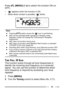 Page 5339
Press [F], [MENU] (1 s) to switch the function ON (or
OFF).
¥ÒÓ appears when the function is ON.
¥ While direct contact is possible, Ò
Ó blinks.
Note:
uPressing [PTT] switch causes the ÒÓ icon to quit blinking.uASC can be activated while operating in Simplex mode.
However, it does not change the Transmission/ Reception
frequencies.
uASC does not function during scan.uASC does not function while Weather Alert function is activated
(TH-K2AT K/ K2 only) {page 55}.
uActivating ASC while using Reverse,...