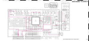 Page 150O M K I G E C A
N LJHFDB
1
3
5
72
4
6
CIRCUIT DIAGRAM    TS-2000/ X
185Note : Components marked with a dot (·) are parts of pattern 1. 