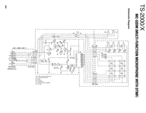 Page 167234
TS-2000/X
MC-52DM (MULTI-FUNCTION MICROPHONE WITH DTMF)
Schamatic Diagram 