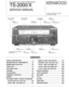 Page 1© 2000-12 PRINTED IN JAPAN
B51-8558-00 (
N)
 889
ALL MODE MULTI-BAND TRANSCEIVER
TS-2000/X
SERVICE MANUAL
CIRCUIT DESCRIPTION ............................. 2
DESCRIPTION OF COMPONENTS ......... 24
SEMICONDUCTOR DATA ....................... 34
PARTS LIST .............................................. 51
EXPLODED VIEW ..................................... 93
PACKING .................................................. 97
ADJUSTMENT ......................................... 98
TERMINAL FUNCTION...