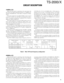 Page 55
TS-2000/X
144MHz LO1
When the VHF band is operating in the main band, the
VHF REF VCO (Q441) generates 36.057 to 37.288MHz (K),
36.450 to 36.842MHz (E).  (See Table 2, Frequency Configu-
ration.)
The output signal from the DDS (IC406) is input to pin 8
of the PLL IC (IC411) for VHF REF and divided into 1/16 in
IC411 to produce comparison frequency fø 2 of 563 to
583kHz (K), 569 to 576kHz (E).
The output signal from the VCO (Q441) goes to pin 6 of
IC411 and its frequency is divided into 1/64 in IC411,...