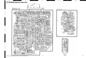 Page 19AE AG AI AK AMAF AH AJ AL AN
2 1
3
5
7 4
6
Refer to the schematic diagram for the value of resistors and capacitors.
PC BOARD(Component side view)
2122 