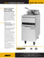 Page 1Anets 14” High Efficiency Electric Fryer 
 
 
Superior Performance 
With Exceptional 
Recovery For High 
Volume Electric Frying. 
High efficiency 14KW ribbon-type 
immersion heaters provide efficient 
energy transfer for fast frying and quick 
recovery to increase cooking 
output of 
the fryer
. Low watt density design 
prolongs the life of the elements
 and 
prevents scorching the shortening.
 
Heaters swing up out of the way for 
ease of cleaning and access to the large 
cold zone. 
 
STANDARD FEATURES...