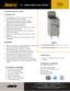 Page 1 
 
14” TUBE FIRED GAS FRYER 
STANDARD SPECIFICATIONS 
 
CONSTRUCTION 
 
 Welded stainless steel tank with an extra smooth 
peened finish ensures easy cleaning. 
 Long lasting, high temperature alloy stainless 
steel baffles are mounted in the heat exchanger 
elliptical tubes to provide maximum  
heating and combustion efficiency. 
 Elliptical heat tubes have more surface area and will 
provide greater heat transfer. 
 Standing pilot light design provides a ready flame 
when heat is required. 
...