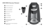 Page 14
B30 MINI Keurig® Brewer
1
BREW
a
B
c
D
EF
G
I
J
a
B
c
D
E
F
G
h
J
Voyant Placer une tasse (vert)
Voyant de chauffage (rouge)
Bouton d’infusion (BREW)
Bouton de mise en marche
Plateau à tasse
Cuvette d’égouttage
Détecteurs de tasse
Bouton d’ouverture (PRESS TO OPEN)  et d’insertion de K-Cup®
Entonnoir
h
I
Support à K-Cup (I et J forment l’assemblage du support à K-Cup)       