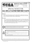 Page 84www.seuservice.com5www.seuservice.com
SERVICE BULLETIN
SEGA Service Department                http://www.seuservice.com
45133 Industrial Drive             Phone: 415.701.6580
Fremont, Ca. 94538                 Fax: 415.701.6594
If you have any questions please contact the SEGA Service Department at the numbers given above.
120Oct 24, 2002
The SEGA  Naomi/Triforce Game kits are actually ‘JAMMA Dependent’.  What this means exactly is they 
will only install into existing JAMMA Cabinets.  If an operator...